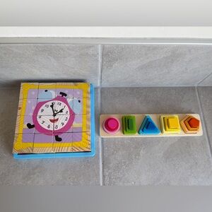 Toddler Puzzle Learning Toys Melissa & Doug Blue’s Clues & 3D Shapes